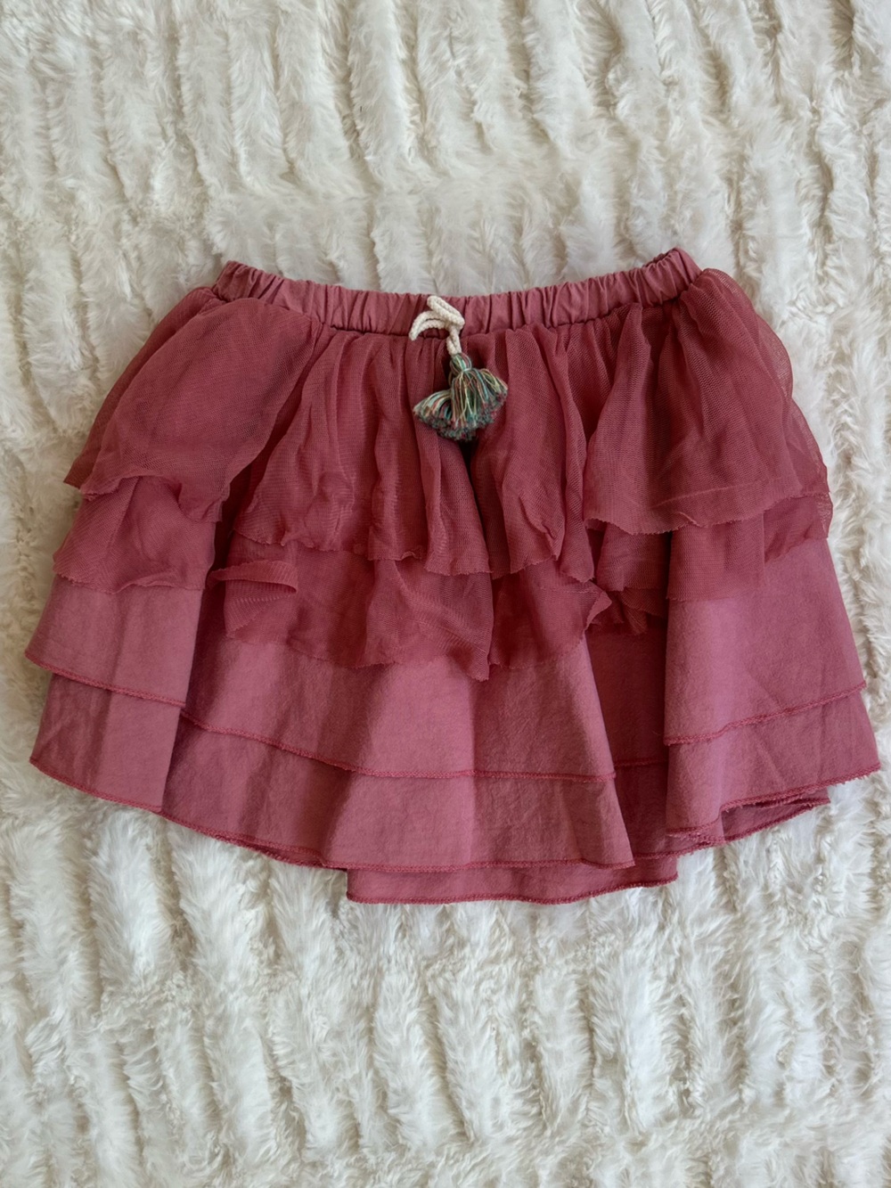 Zara Pink Tulle Accented Skirt